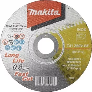 Makita E-22953 lõikeketas 125 mm, 1 tk, alumiiniumoksiid, 80 m/s