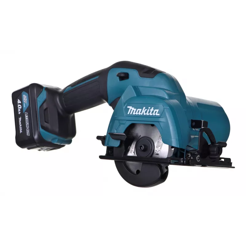 Makita HS301DSME 12V Max CXT juhtmeta ketassaag 85mm koos 2x 4.0Ah akude, laadija ja Makpaci kohvriga