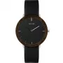 MAM MAM621 Unisex Analoogkell 39mm Musta Sihtnumbri ja Musta Nahkrihmaga