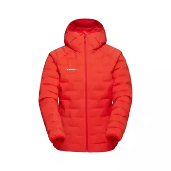 Mammut Sender IN Kapuutsiga Jope Naiste Isolatsiooniga Jope - Mammut Red, Suurus L