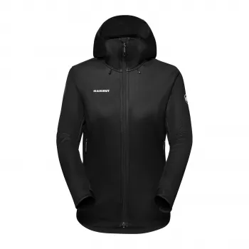 Mammut Ultimate VII SO Kapuutsiga Softshelljope Naistele Must