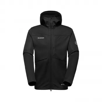 Mammut Ultimate VIII SO Kapuutsiga Meeste Softshelljope Must