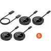 MANHATTAN 1080p juhtmevaba HDMI esitluskomplekt 4 USB-C saatjamooduliga, must