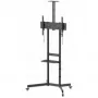 Manhattan 462716 Full-Motion TV Wall Mount for 32-70 inch Screens, VESA up to 600x400 mm, Tilt -10° to +5°, Swivel +/-90°, Black, Steel/Plastic