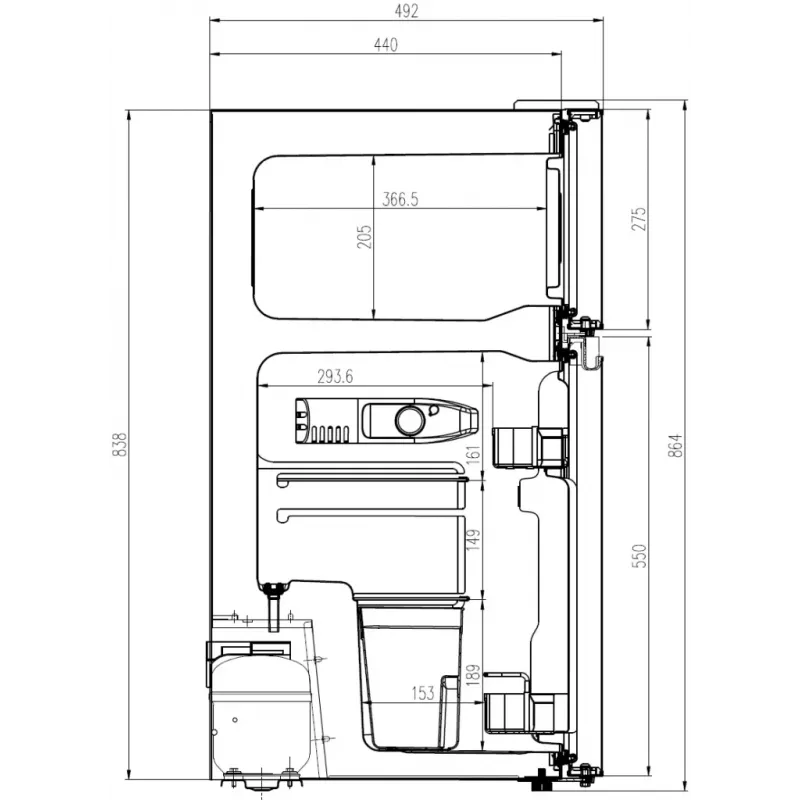 Manta MM545DBK Külmik 88L Must