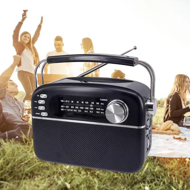 Manta RDI918B Kaasaskantav CD-mängija FM-raadio, MP3-esituse, USB ja AUX-sisendiga, must