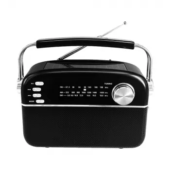 Manta RDI918B Kaasaskantav CD-mängija FM-raadio, MP3-esituse, USB ja AUX-sisendiga, must