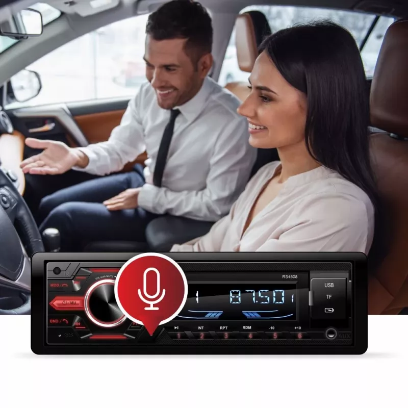 Manta RS4508 Ottawa 1-DIN autoraadio FM-tuuneriga, USB, SD-kaart, AUX, 4x40W, valge LCD-ekraan, sinine valgustus