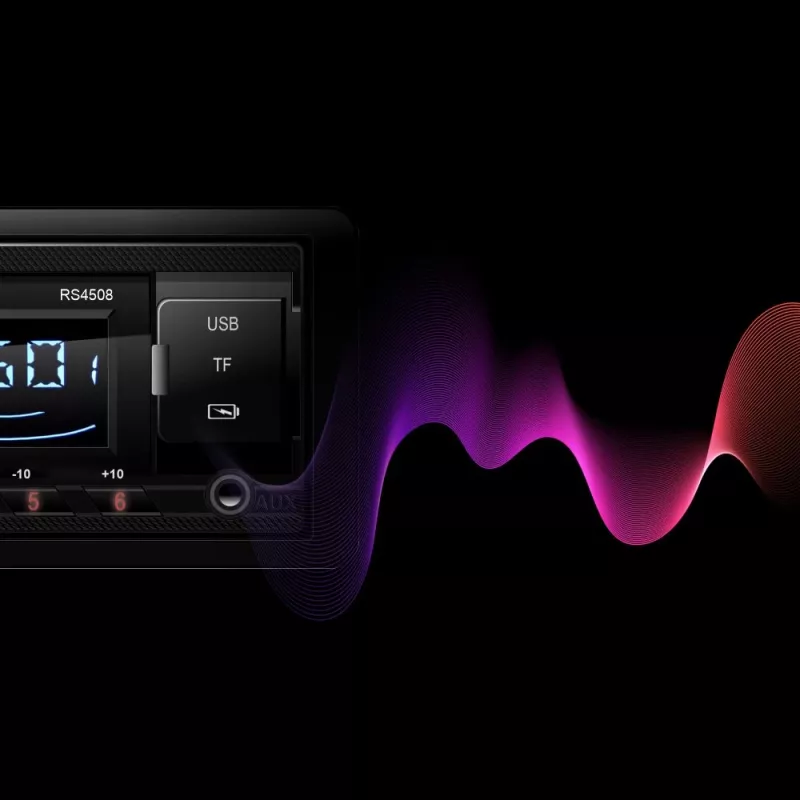 Manta RS4508 Ottawa 1-DIN autoraadio FM-tuuneriga, USB, SD-kaart, AUX, 4x40W, valge LCD-ekraan, sinine valgustus