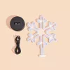 Manta SNL84WH LED Snowflake Decorative Lamp, Cool White, Battery Powered, Hanging, Plastic, White, 200 mm