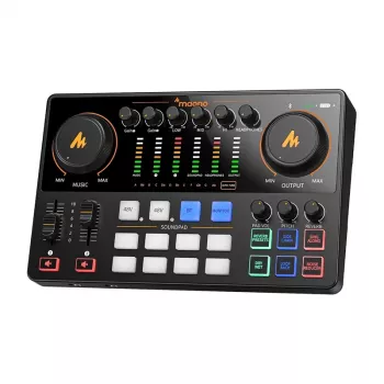 Maono AME2 GEN2 USB-C helikaart – 2 XLR/TRS kombosisendit, +48V fantoomtoide, akutoide