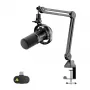 MAONO PD200WS dünaamiline mikrofon (must) – USB/XLR kardioid RGB ja null-latentsusega monitooringuga
