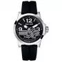MARC ECKO E08503G1 meeste roostevabast terasest kvartskell 43mm musta sihverplaadiga
