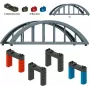 Märklin 72218 H0 sirge sõrestiksilla komplekt C/K/M rööbastele, hall, 360 mm