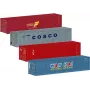 Märklin 76552 H0 mõõtkavas 20ft konteinerite komplekt, 2 tk, plastikust, mudelrongi kaubavagunitele