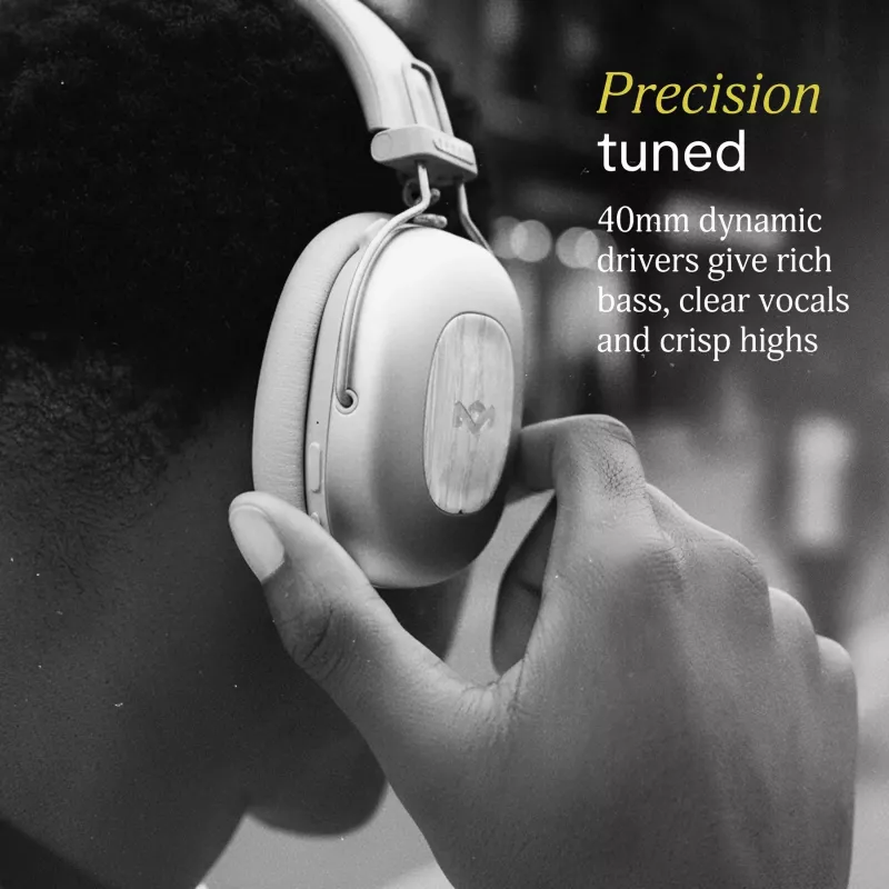 Marley Positive Vibration Rebel Bluetooth ANC kõrvaklapid – Signature Black