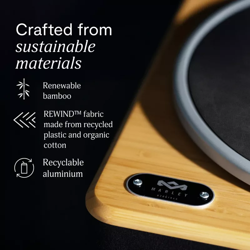 Marley Stir It Up Wireless 2+ Bluetooth plaadimängija koos kõlaritega