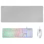 Mars Gaming MCPX RGB White Gaming Combo Kit (klaviatuur, hiir, hiirematt)