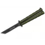 Martinez Albainox K25 balisong libliknuga roheline alumiiniumist käepide roostevabast terasest clip point tera