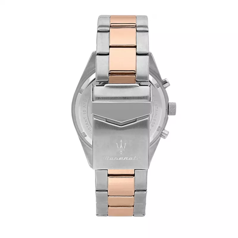 Maserati meeste Potenza kvarts analoogkell R8853100040 43mm musta numbrilauga ja musta nahast rihmaga