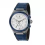 MASERATI meeste Potenza kvartskell R8871639001 43mm sinise numbrilaua ja nahkrihmaga