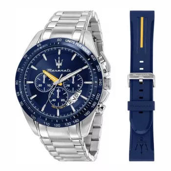 Maserati meeste kvartskronograafkell R8871612039 45mm roostevaba teras must sihverplaat nahkrihm