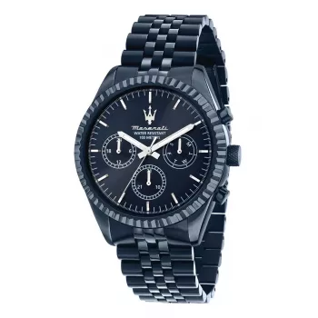Maserati meeste Successo kronograaf kell R8873600011 - 44mm roostevabast terasest korpus, sinine sihverplaat, kvarts