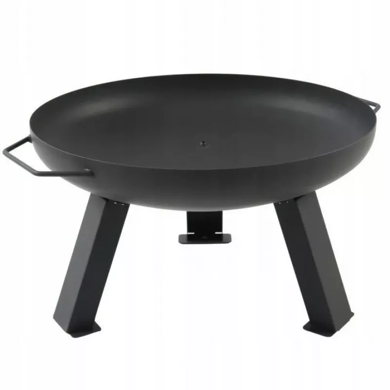 MASTER GRILL Garden Fire Pit 80 cm Round Steel Black