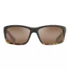 MAUI JIM H766-10MF Unisex Ristkülikukujulised Päikeseprillid Matt Must Neutraalhall 58mm
