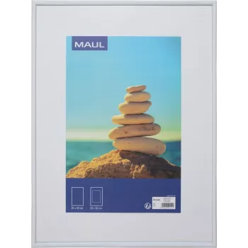 MAUL 1935802 üksik pildiraam 30 x 40 cm, valge MDF koos purunemiskindla polükarbonaat esiosaga, seinale kinnitatav