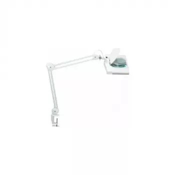 MAUL LED Suurenduslamp Vitrum klambrialusega valge