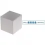 MAUL neodüümmagnet kuup, 15 x 15 x 15 mm, nikeldatud, hoidmisjõud 14 kg, 1 tk (6169396)