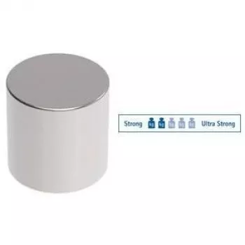 MAUL neodüüm silindermagnet, 10 x 10 mm, nikkel, hoidmisjõud: 4 kg - 1 tk (6166896)