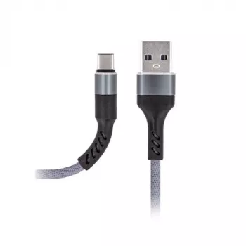 MAXLIFE Type-C kaabel kiirlaadimisega 2A hall 1m USB-A USB-C andmesünkroonimiseks