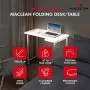 MCN Maclean Kokkupandav L-kujuline laud Valge 100x65 cm liikuv lukustatavate ratastega MC-1250 L/W