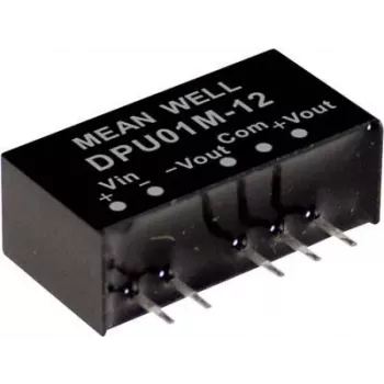 MEAN WELL DPU01L-12 1W DC-DC muundur moodul 12V sisend 12V väljund SIP