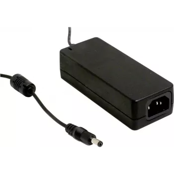 MEAN WELL GSM40A12-P1J 40W 12V 3.34A meditsiiniline laua toiteallikas 2,1x5,5mm DC pistikuga