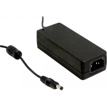 MEAN WELL GSM60A05-P1J 40W meditsiiniline AC/DC toiteadapter 5V DC väljundiga ja 2,1 mm DC pistikuga