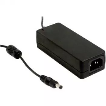 MEAN WELL GSM60A15-P1J 60W 15V 4A meditsiiniline AC/DC toiteadapter 5,5x2,1mm DC-pistikuga