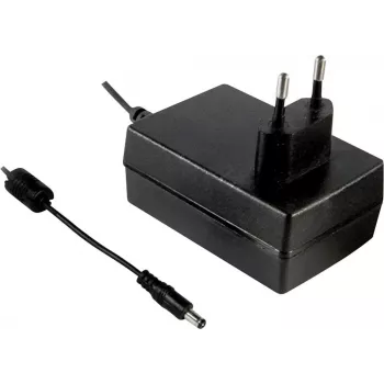 MEAN WELL GST36E12-P1J 36W 12V DC 3A EU pistikuga AC/DC toiteadapter 5,5x2,1 mm tünnliitmikuga