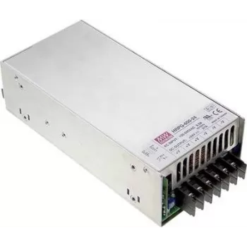 MEAN WELL HRP-600-24 - 648 W tööstuslik toiteplokk, 24 VDC, aktiivne PFC, 90% kasutegur