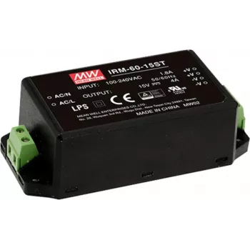 Mean Well IRM-60-12ST 60W AC/DC PCB-montaažiga toiteallikas 12V 5A