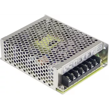 MEAN WELL RD-50A 54W kahe väljundiga AC/DC toiteplokk 5V/6A + 12V/2A, 88-264VAC sisend, kerepaigaldus, ülekoormuse/ülepinge/lühise kaitse