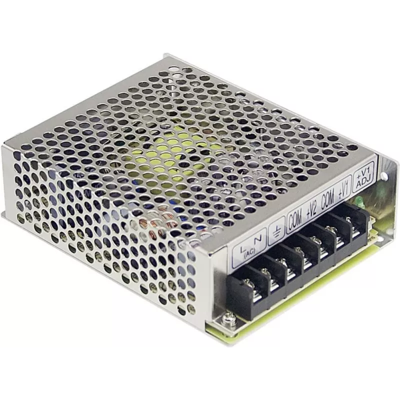 MEAN WELL RD-50A 54W kahe väljundiga AC/DC toiteplokk 5V/6A + 12V/2A, 88-264VAC sisend, kerepaigaldus, ülekoormuse/ülepinge/lühise kaitse