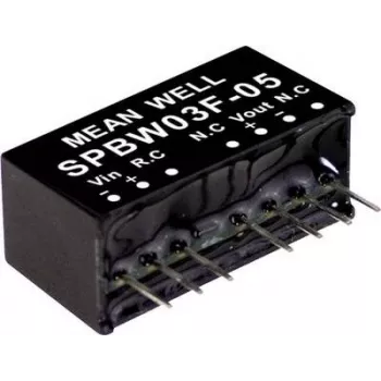 MEAN WELL SPBW03G-05 3W DC-DC muundur moodul 5V 600mA 9-18V sisend DIP24