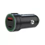 MEDIARANGE MRMA120 20W USB-C autolaadija Power Delivery'ga, must