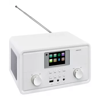 MEDION MD 88069 Internet Radio DAB+, FM, Bluetooth ja Wi-Fi, valge