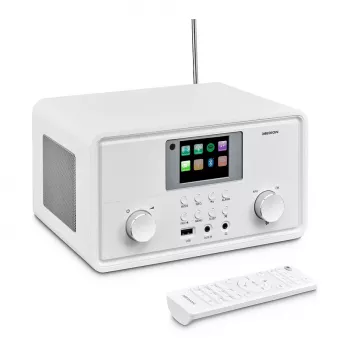 MEDION MD 88069 Internet Radio DAB+, FM, Bluetooth ja Wi-Fi, valge