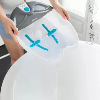 MEDISANA FS 350 Jalavann mulli- ja vibratsioonimassaažiga, soojendus, rullid, pediküüri tarvikud