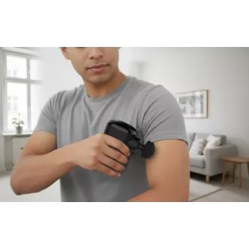 Medisana MG 120 taskumassaažipüstol löökmassaaž 4 otsikuga, USB-C laetav, 4 intensiivsustaset, kompaktne reisisuurus